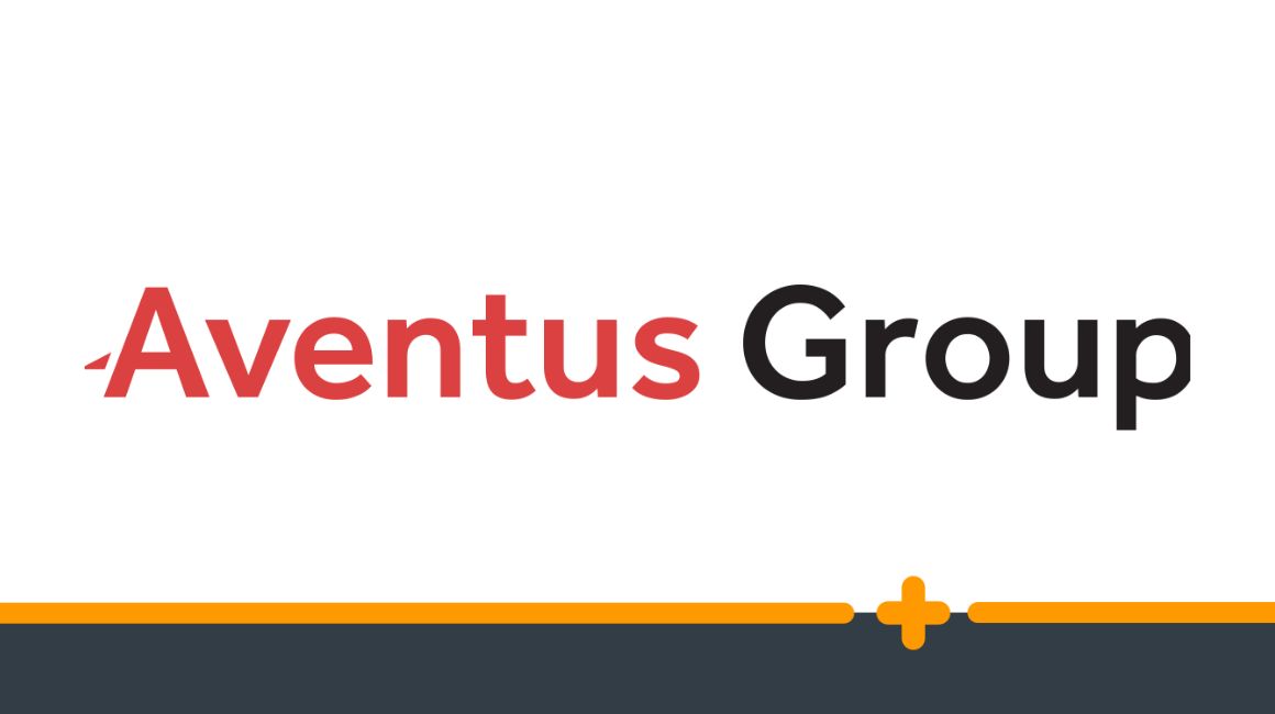 Logo Aventus Group na białym tle